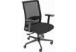 Immagine di Sedia semidirezionale girevole Unisit Vapor VPN schienale in rete rivestimento ignifugo nero - con b