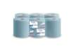 Immagine di Asciugamani industriali multiuso 2 veli Lucart blu 19,9 cm x 139,8 m 6 rotoli da 466 strappi - 85210