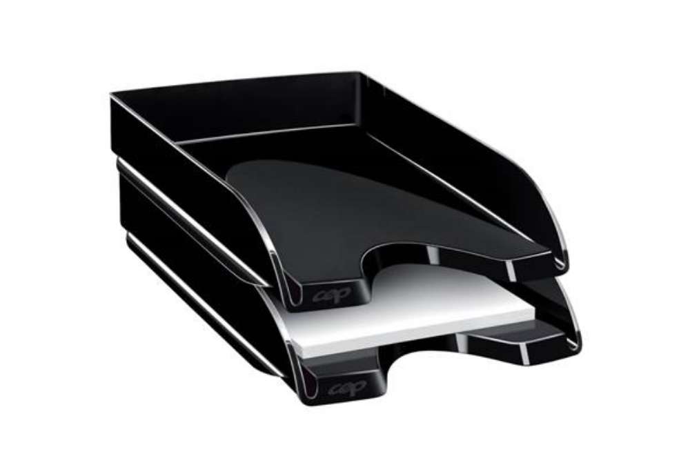 Immagine di Vaschette portacorrispondenza CEP Pro 34,8x25,7x6,6 cm nero - apertura frontale - 1002000161