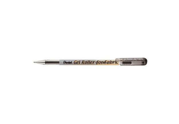 Immagine di Roller gel Pentel permanente per tessuti 1 mm nero BN15-AO
