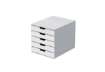 Immagine di Cassettiera DURABLE Varicolor® 5 cassetti 28x35,6x29,2 cm profili colorati - 762527