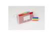 Immagine di Classificatore Crystal Colours chiusura bottone 14x26 cm - 7 scomparti - cristallo - 55398E