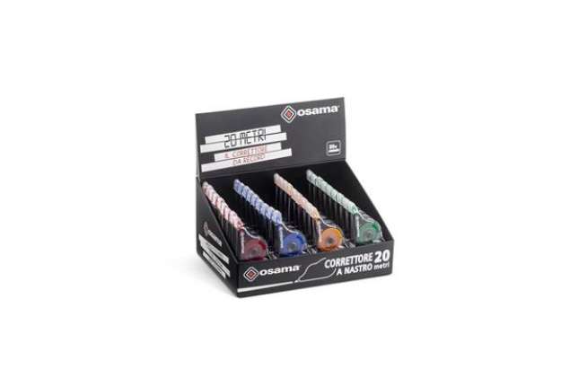 Immagine di Correttore a nastro 20metri meccanismo colorato 5 mm x 20 mt - OW 10148