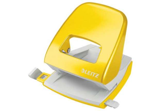 Immagine di Perforatore 5008 2 fori - 30 fogli Leitz NeXXt Series giallo metallizzato 50081216