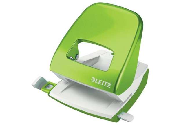 Immagine di Perforatore 5008 2 fori - 30 fogli Leitz NeXXt Series verde lime metallizzato 50081254