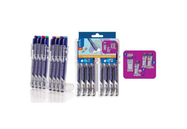 Immagine di Fineliner Pilot Frixion 0,45 mm assortiti 8 colori Conf. 8 pezzi - 355