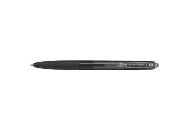 Immagine di Penne a sfera a scatto Pilot Supergrip G punta F nero 1638