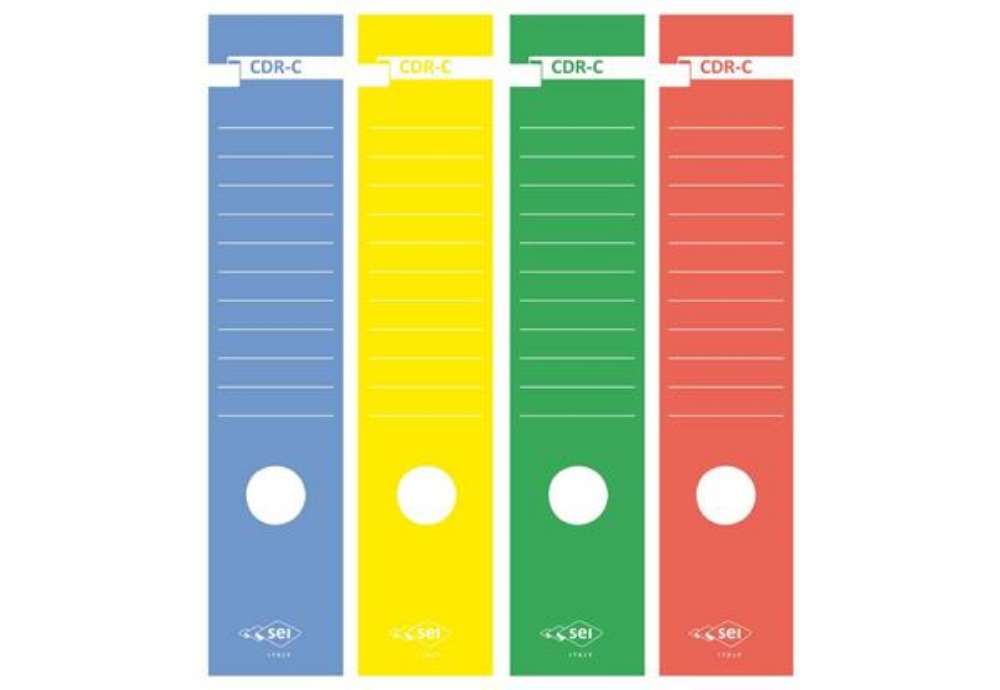 Immagine di Copridorso autoadesivi Sei Rota CDR-C 7x34,5 cm blu Conf. 10 pezzi - 58012707