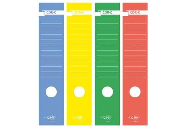 Immagine di Copridorso autoadesivi Sei Rota CDR-C 7x34,5 cm giallo Conf. 10 pezzi - 58012706