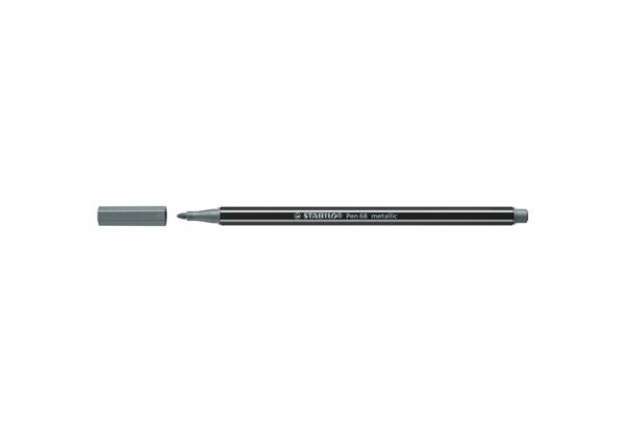Immagine di Pennarelli Stabilo Pen 68 metallic 1 mm  argento - 68/805