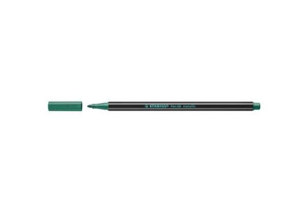 Immagine di Pennarelli Stabilo Pen 68 metallic 1 mm  verde metallizzato - 68/836