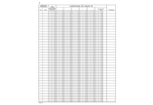 Immagine di Registro corrispettivi registratori di cassa data ufficio - 48 fogli 31x24,5 cm DU138610000