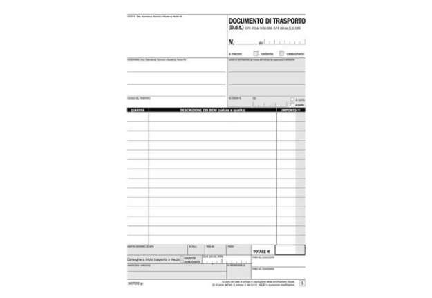 Immagine di Blocco DDT autoricalcanti data ufficio A5 50x2 copie autoricalcanti DU1607CD200