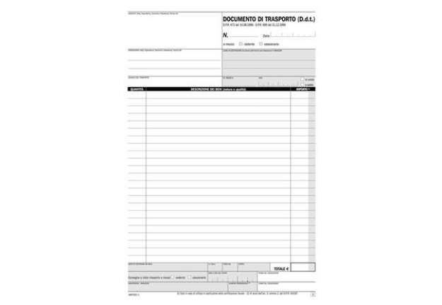Immagine di Blocco DDT autoricalcanti data ufficio A4 50x2 copie autoricalcanti DU1687CD200