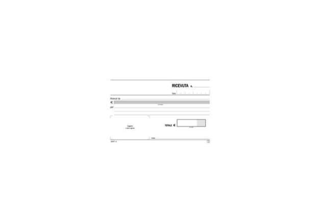 Immagine di Blocco Ricevute generiche Flex 10x16,8 cm - 50x2 copie autoricalcanti DU162570000