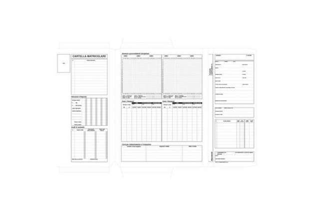 Immagine di Cartellina matricolare del dipendente data ufficio 32,5x25,5 cm conf. 40 pezzi 7420N0000G