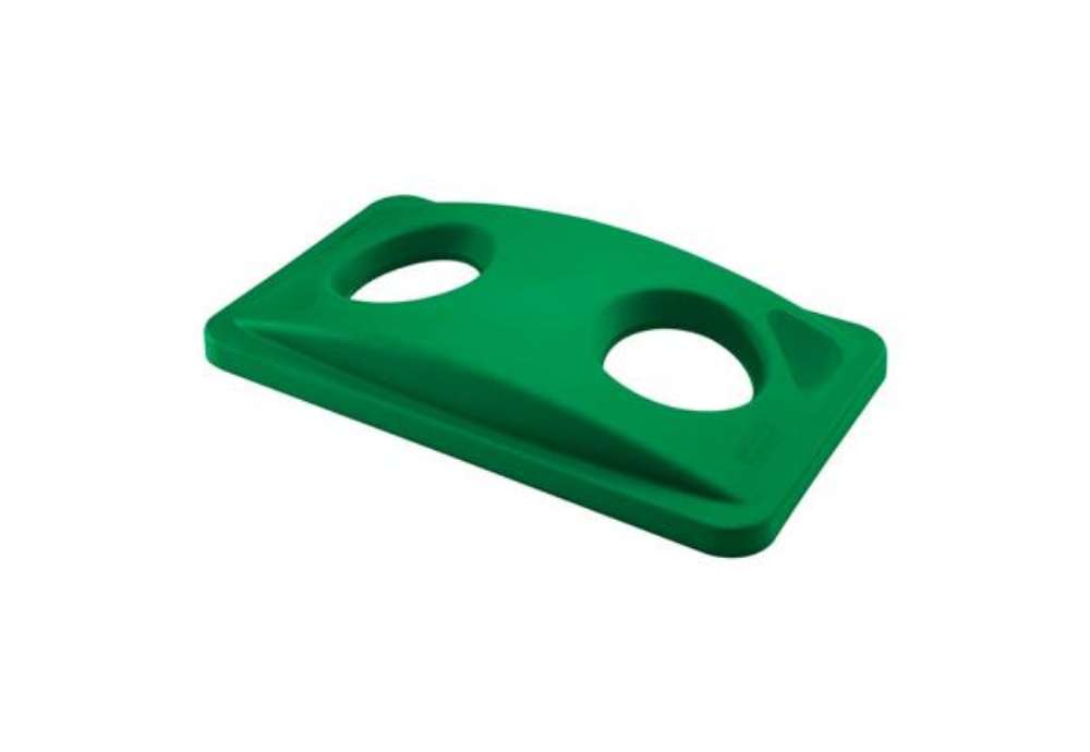 Immagine di Coperchio per Slim Jim forato per le bottiglie Rubbermaid GREEN FG269288GRN