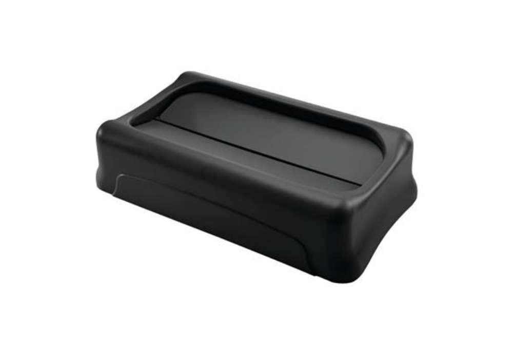 Immagine di Coperchio basculante per Slim Jim Rubbermaid BLACK FG267360BLA