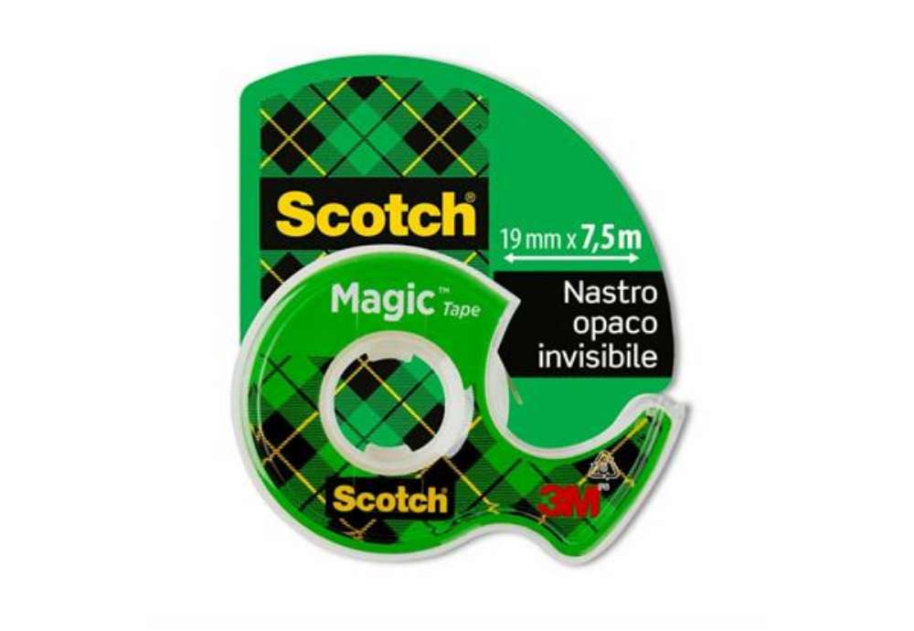 Immagine di Nastro adesivo trasparente Scotch Magic™ 810 19 mm x 7,5 m in minichiocciola trasparente 7100086322