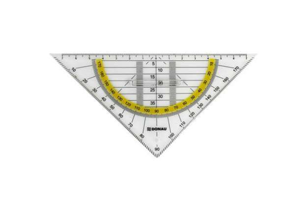 Immagine di Squadra con goniometro Donau con impugnatura 16 cm 4210002-00