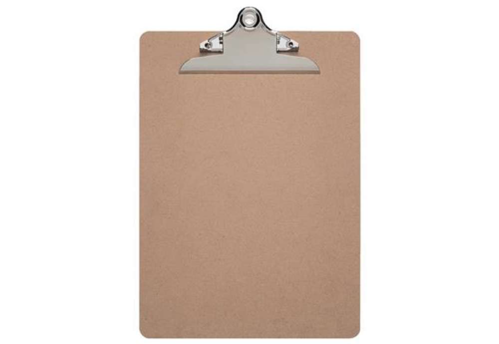 Immagine di Portablocchi con clip MAULclassic A4 in legno di fibra Z700031