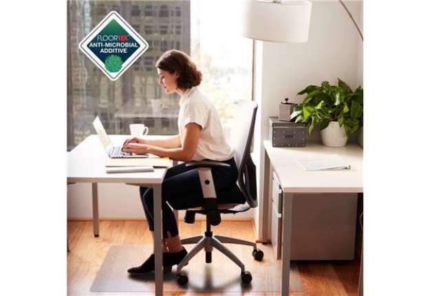 Immagine di Tappeto protettivo anti-microbico Floortex CLEARTEX® AdvantageMat 120 x 90 cm Semi-trasparente FRAB1