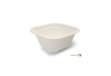 Immagine di Vaschetta quadrata in polpa di cellulosa 340 ml Scatolificio del Garda Bianco - Conf. 125 pz - 3453