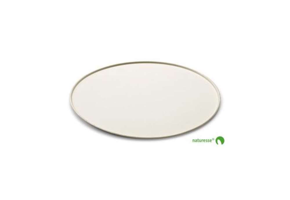 Immagine di Piatto pizza Ø 32,5 cm in polpa di cellulosa Scatolificio del Garda Bianco - Conf. 50 pezzi - 10485