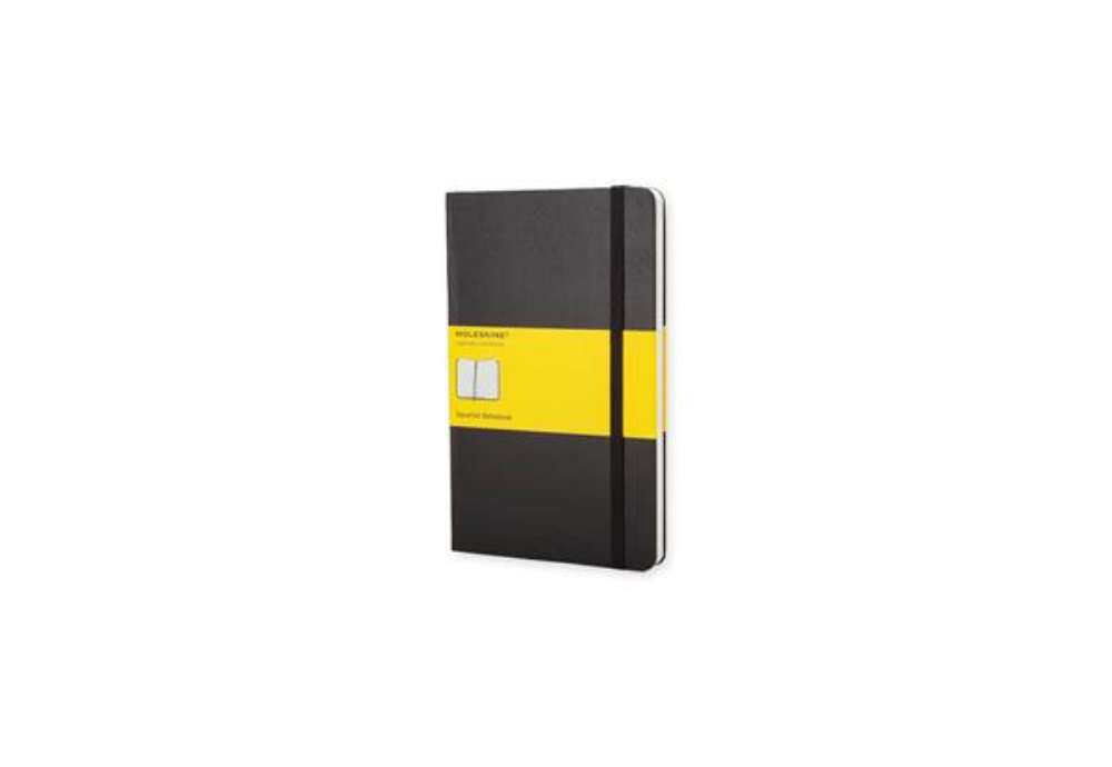 Immagine di Taccuino a quadretti large 13x21 cm copertina rigida Moleskine nero QP061