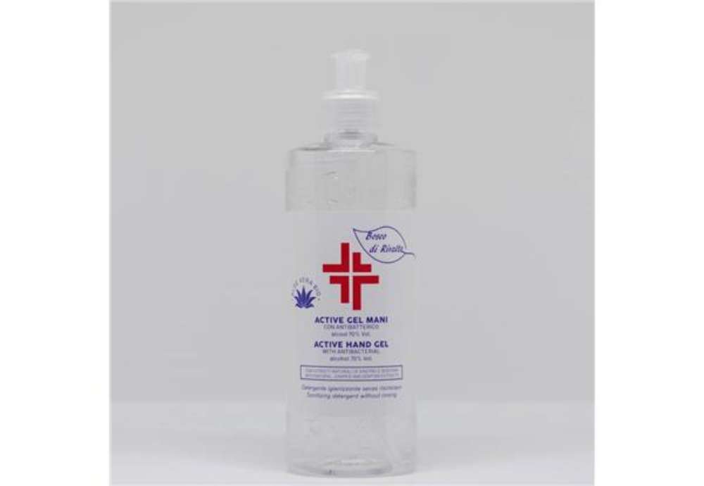 Immagine di Gel igienizzante mani (alcol 70%) 500 ml con dosatore - Active linea Bosco di Rivalta - profumo di a