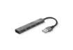 Immagine di Hub Mini USB 2.0 a 4 porte in alluminio Trust grigio 23786