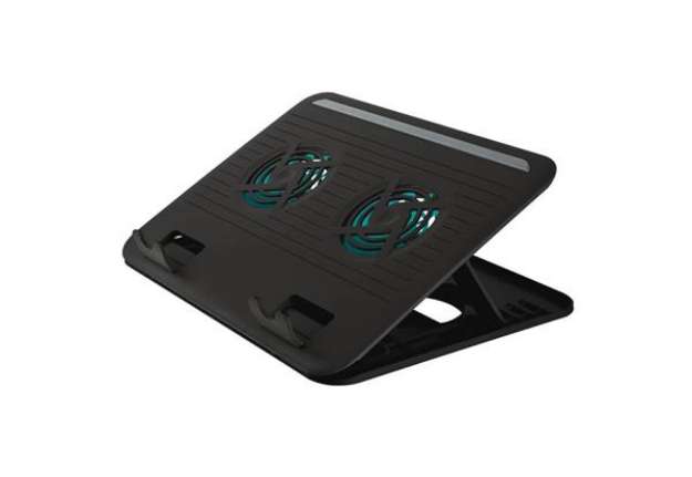 Immagine di Supporto per Notebook Trust Cyclone Cooling con 2 ventole di raffreddamento nero - 17866