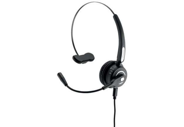 Immagine di Cuffia mono auricolare per PC Media Range wireless con microfono - batteria 180mAh - nero - MROS305