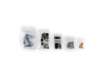 Immagine di Buste Grip trasparenti WeGrip con 3 bande bianche scrivibili f.to 4x6 cm - Conf. 1000 pezzi - TGS406
