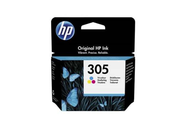 Immagine di Cartuccia HP Ink 305 Ciano/magenta/giallo 3YM60AE