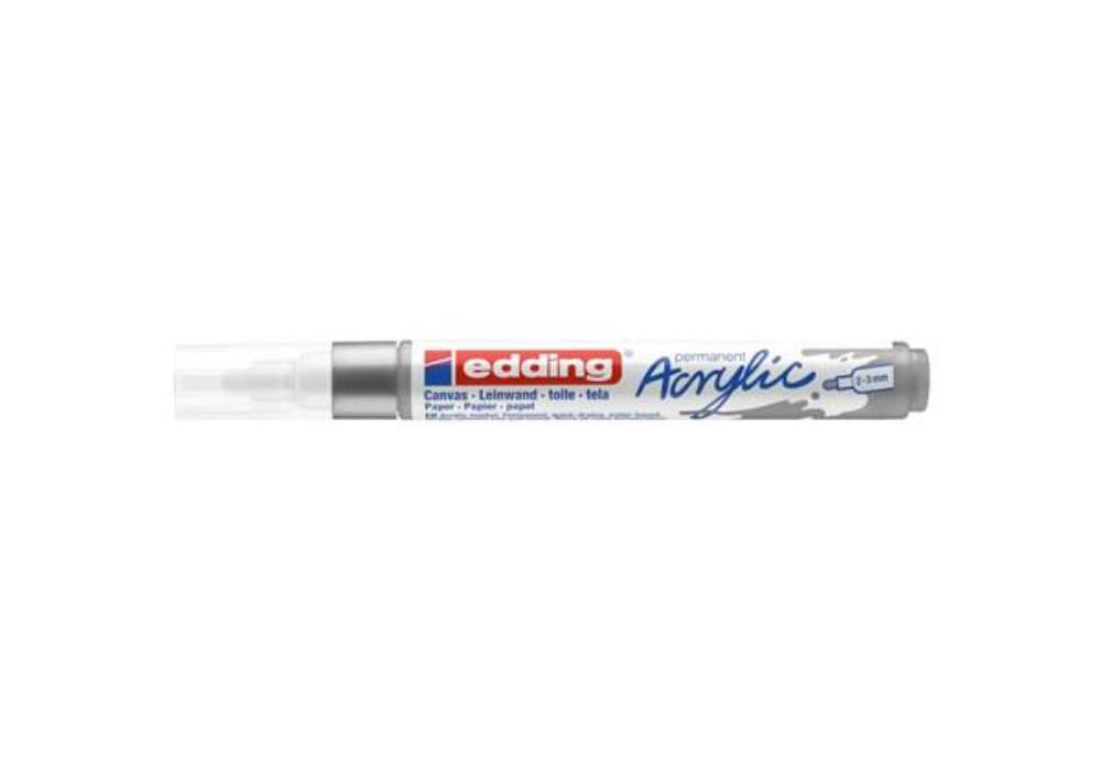 Immagine di Marcatore acrilico Edding 5100 - punta tonda 2-3 mm tratto medio - argento - E-5100 923