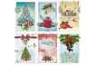 Immagine di Biglietti augurali Natalizi glitterati 12x18 cm - conf. 6 pz Biembi B2X202C61