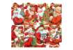Immagine di Chiudipacco natalizi con filo - soggetto ''Babbo Natale'' - 4,5x8 cm - conf. 12 pezzi Biembi - BAP20