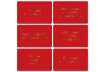 Immagine di Biglietti Natalizi in vassoio - 9x14 cm conf. 6 pezzi Biembi rosso BBE202C68