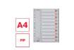 Immagine di Divisori per rubrica Esselte A4 PPL numerica 1-10 100105
