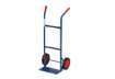 Immagine di Carrello in acciaio Serena Group doppio manico 46x35x 100 cm blu ruote gomma piena - portata 80 kg -