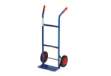 Immagine di Carrello in acciaio Serena Group doppio manico 46x35x 100 cm blu ruote gomma piena - portata 80 kg -