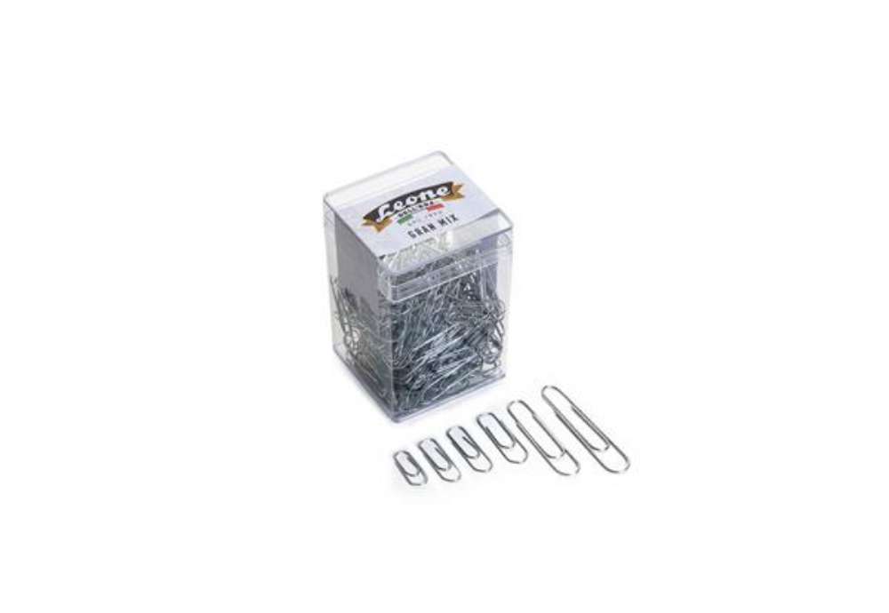 Immagine di Fermagli Leone Dell'Era filo zincato ritrafilato Gran Mix misure assortite zinco brillante barattolo
