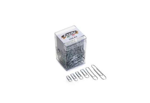 Immagine di Fermagli Leone filo zincato ritrafilato Gran Mix misure assortite zinco brillante barattolo da 125 g