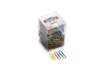 Immagine di Fermagli Leone in filo colorato metallizzato Gran Mix misure assortite scatola da 125 g. - FXB125GMI