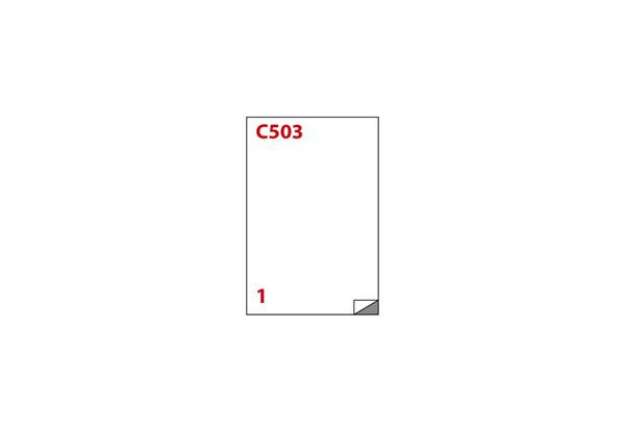 Immagine di Etichette bianche MARKIN Copiatabu colla permanente 210x297 mm senza margine - 1 x foglio cf. 100 ff