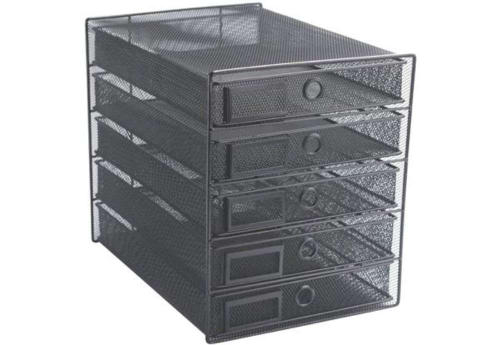Immagine di Cassettiera 5 cassetti Q-Connect 35x27x31 cm nero KF00835