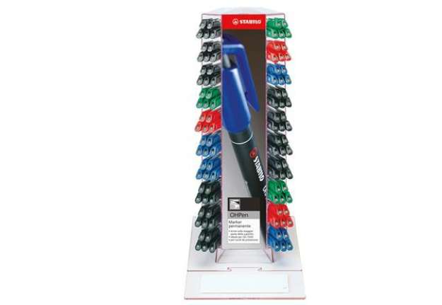 Immagine di Penna OhPen - punte S/F/M - colori assortiti - Stabilo - expo 150 pezzi