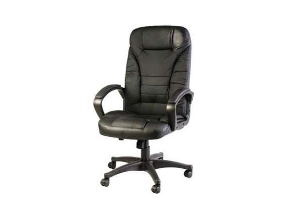 Immagine di Poltrona presidenziale Serena Group Portland in PU nero HC5842