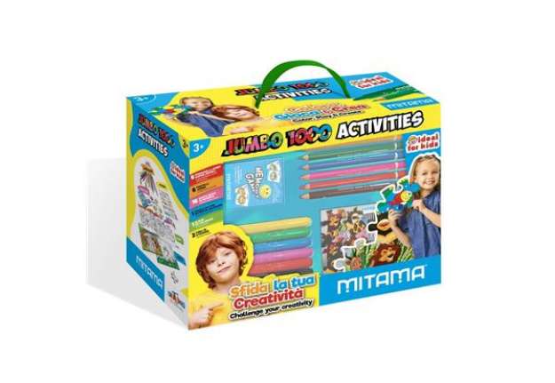 Immagine di Scatola creativa Mitama Jumbo Box 1000 Attività - contenuto 32 pezzi assortiti 62884